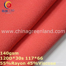 Tissu en mousseline de soie de viscose de rayonne pour le vêtement de femme (GLLML315)
